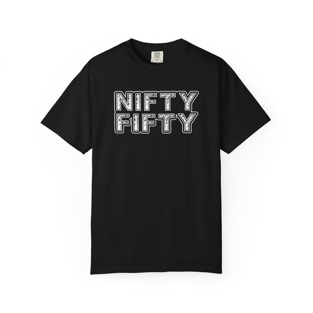 Nifty Fifty T-Shirt | Retro Block Letter Tee