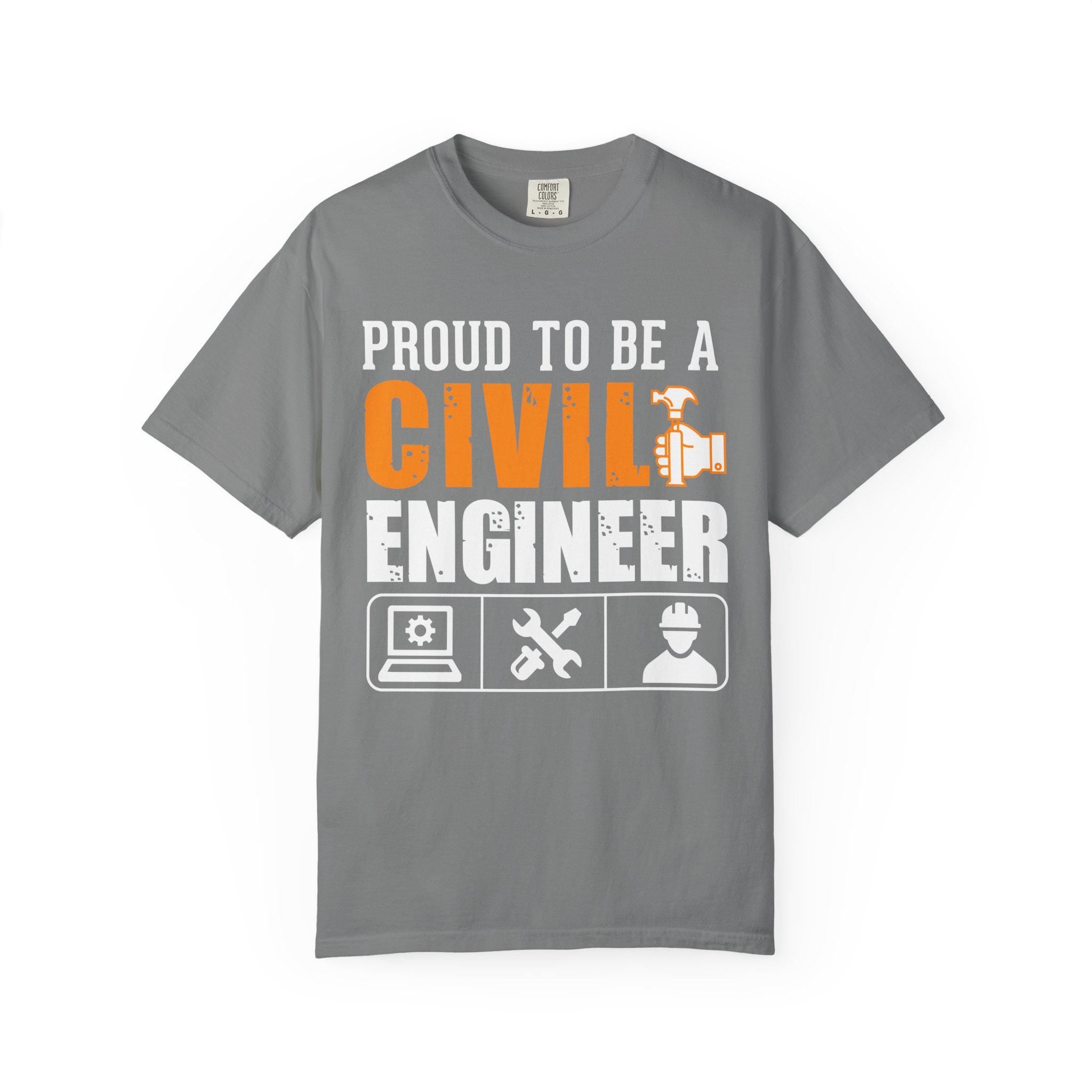 Proud To Be A Civil Engineer T-shirt | Comfort Colors 1717 | Slang Thread