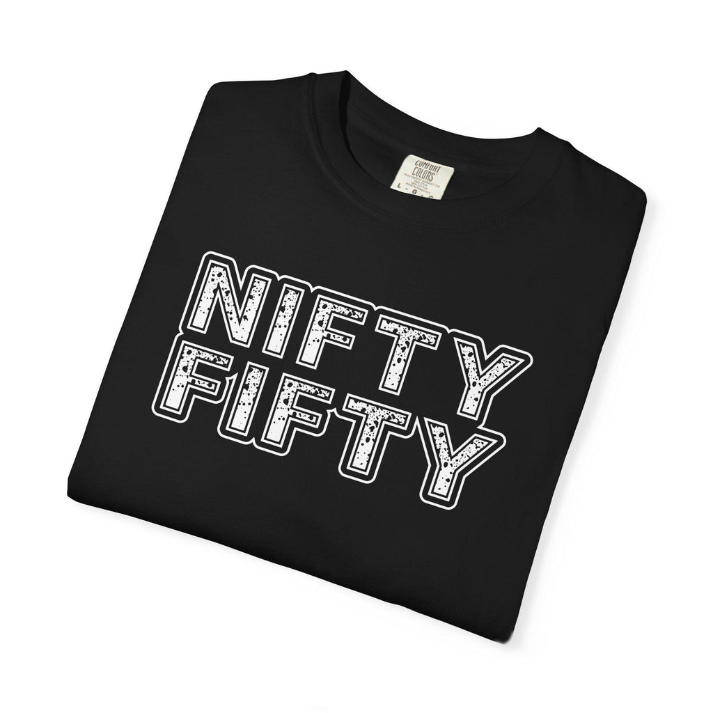 Nifty Fifty T-Shirt | Retro Block Letter Tee