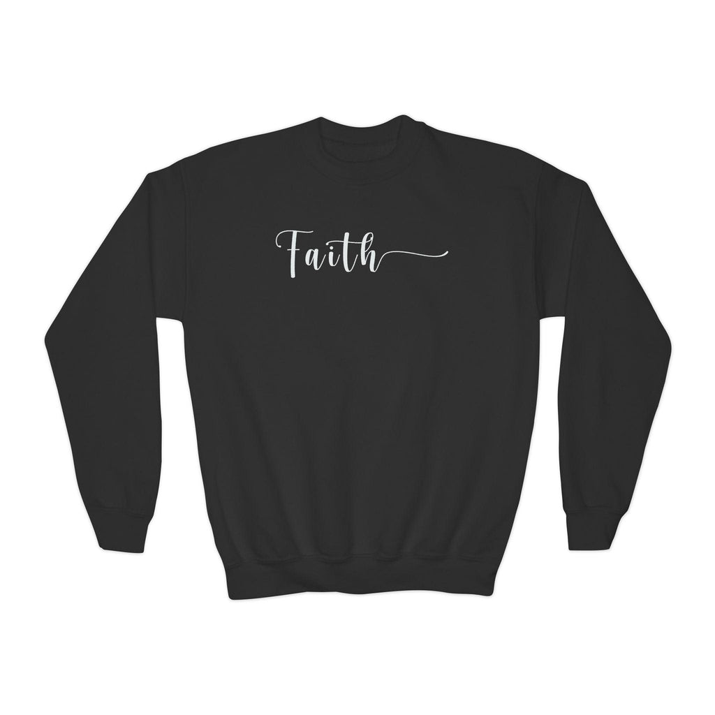 Faith script sweatshirt | Youth crewneck