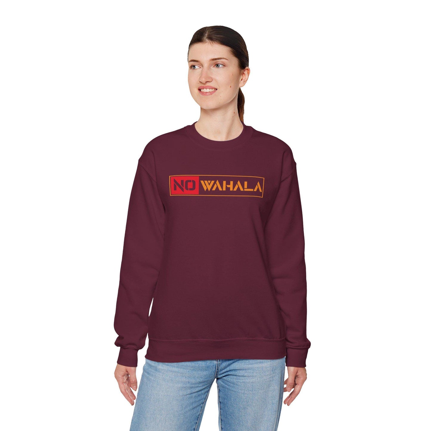 NO WAHALA Sweatshirt | Gildan 1800 Slang Thread Design