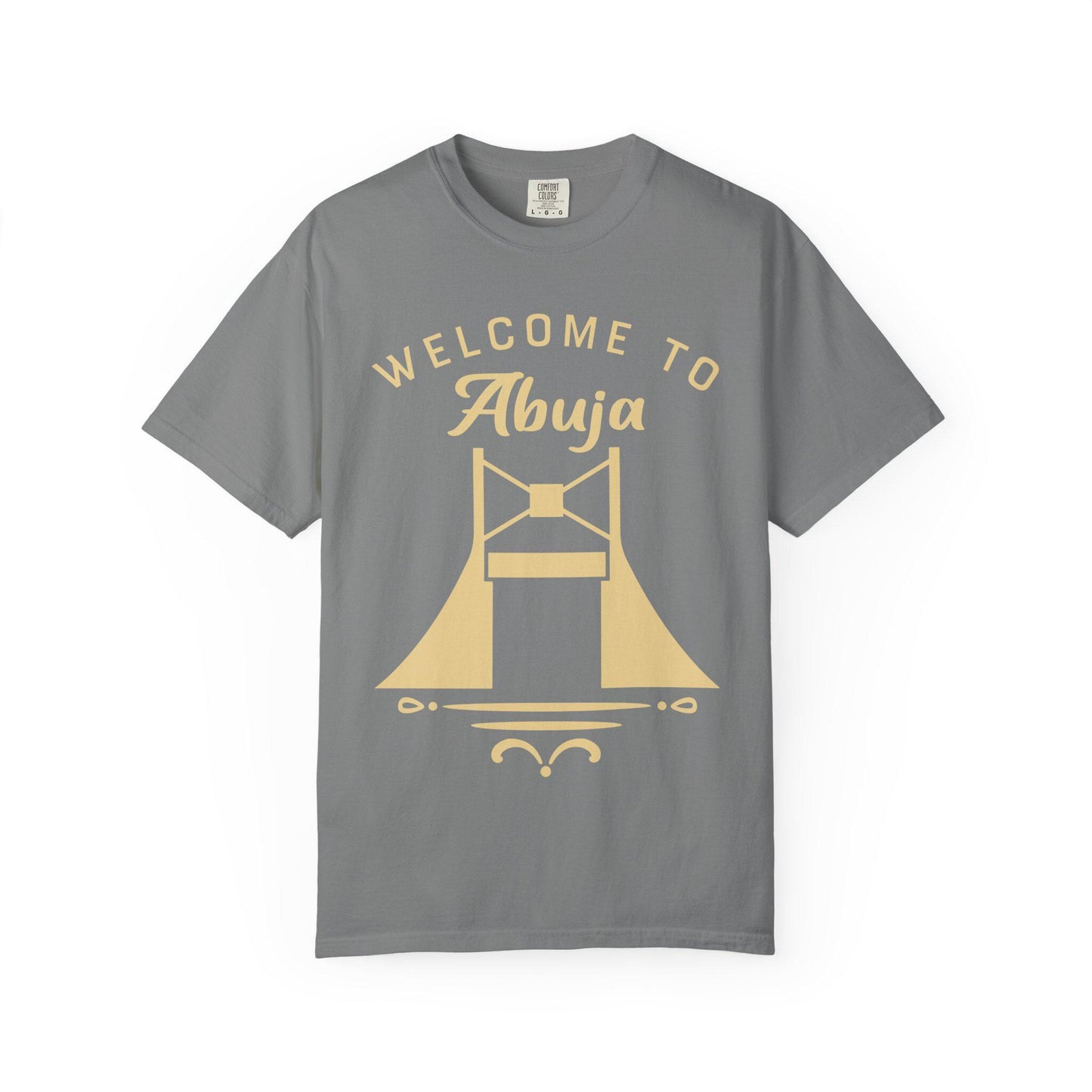 Welcome to Abuja T-shirt | Comfort Colors 1717 | Slang Thread