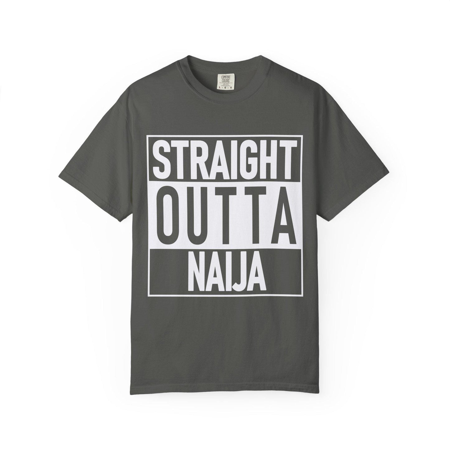 Straight Outta Naija T-shirt | Comfort Colors 1717 | Slang Thread