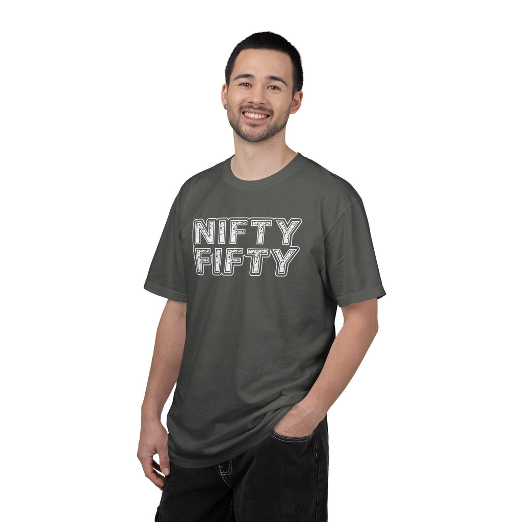 Nifty Fifty T-Shirt | Retro Block Letter Tee