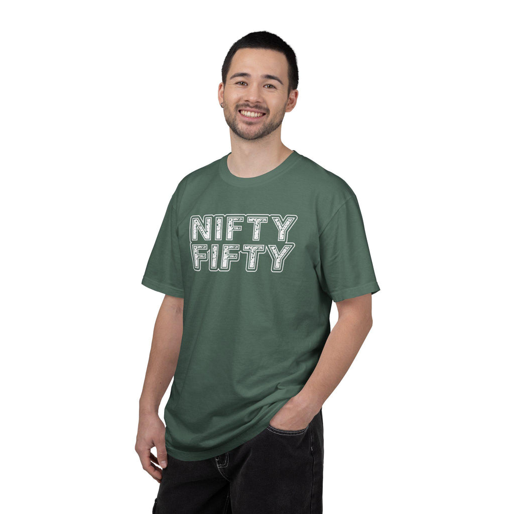 Nifty Fifty T-Shirt | Retro Block Letter Tee