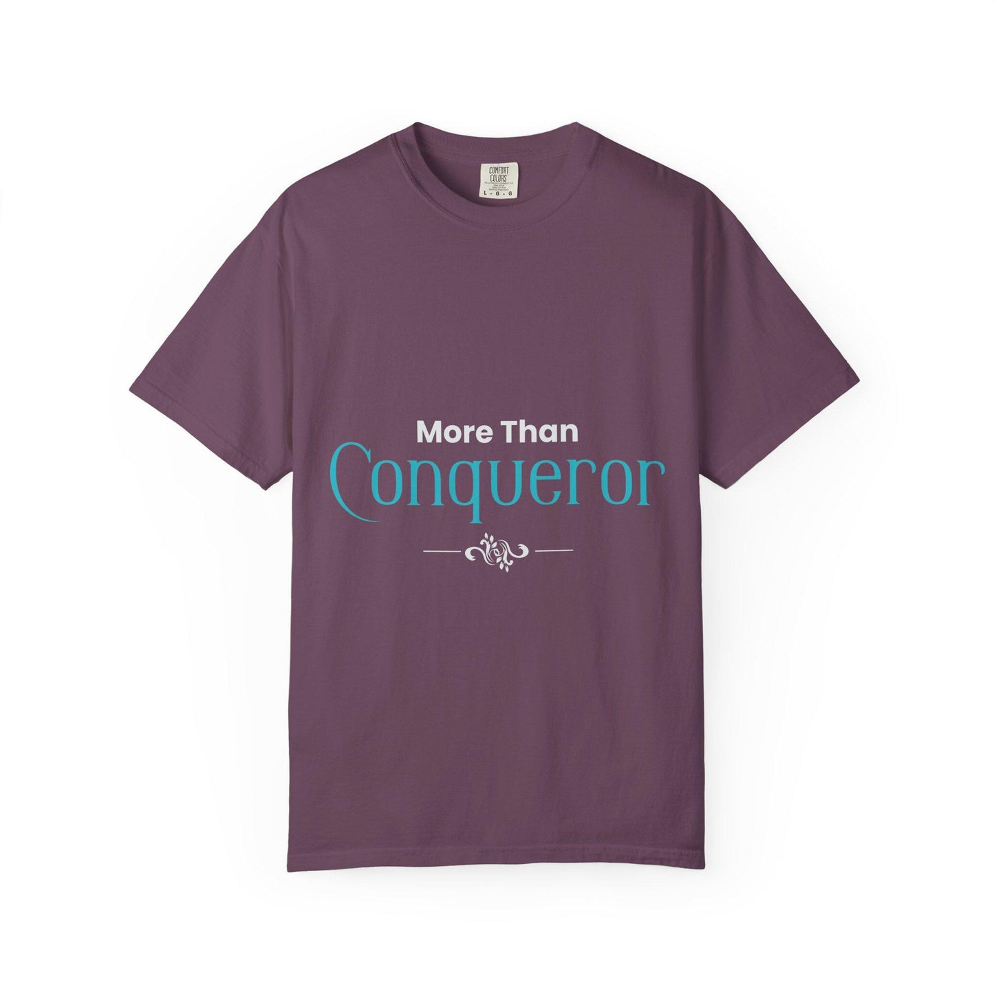 More than Conqueror T-shirt | Comfort Colors 1717 | Slang Thread