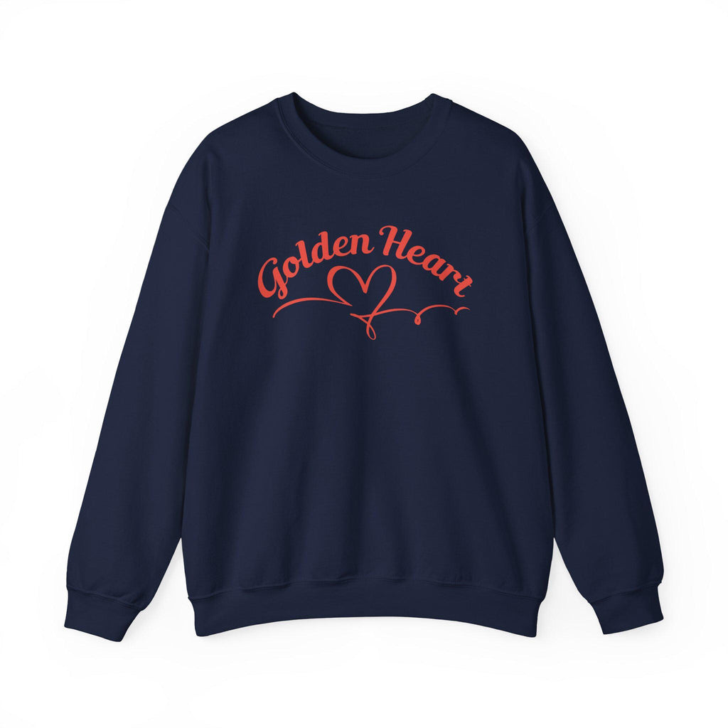 Golden Heart Crewneck sweatshirt | gold heart graphic