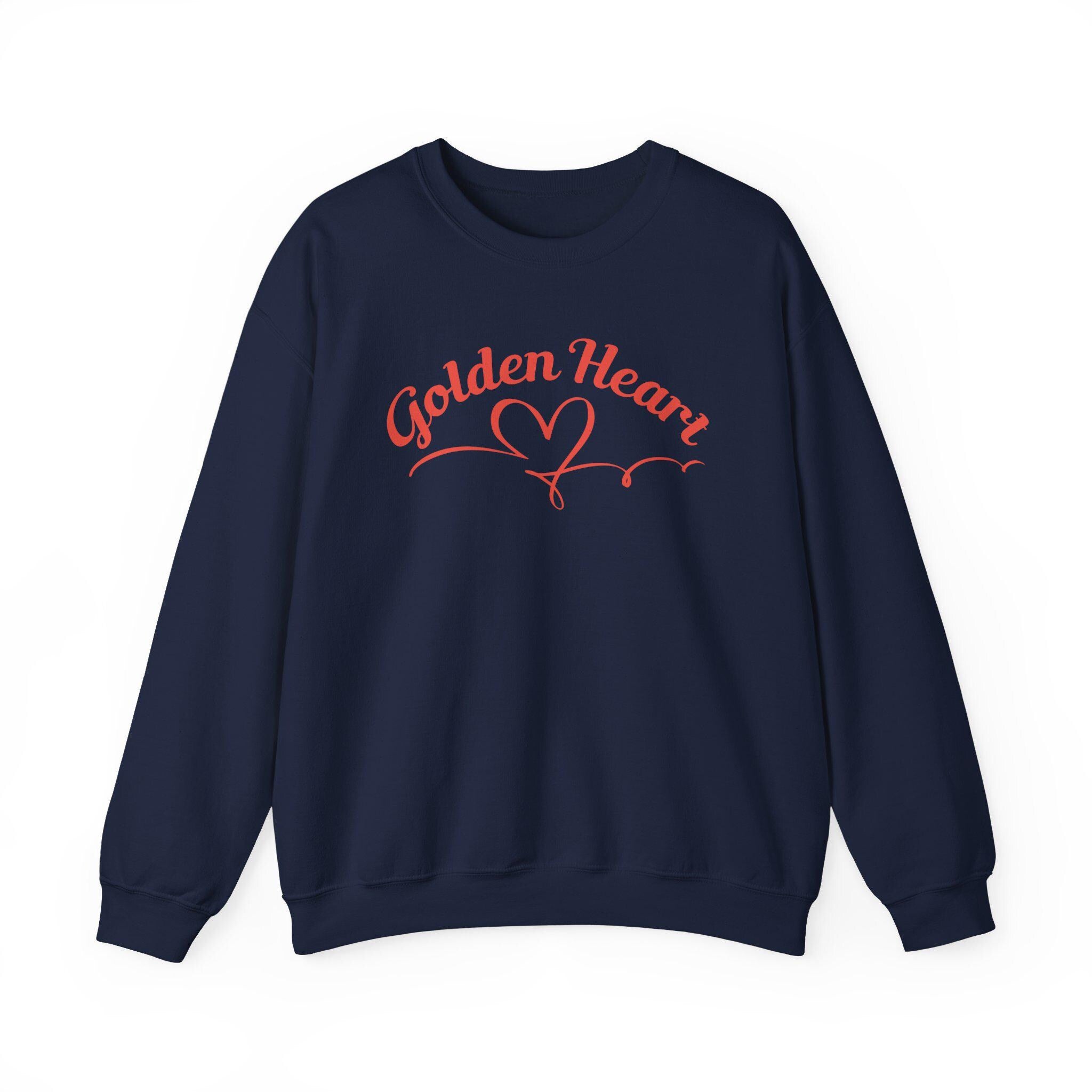 Golden Heart Crewneck sweatshirt | gold heart graphic