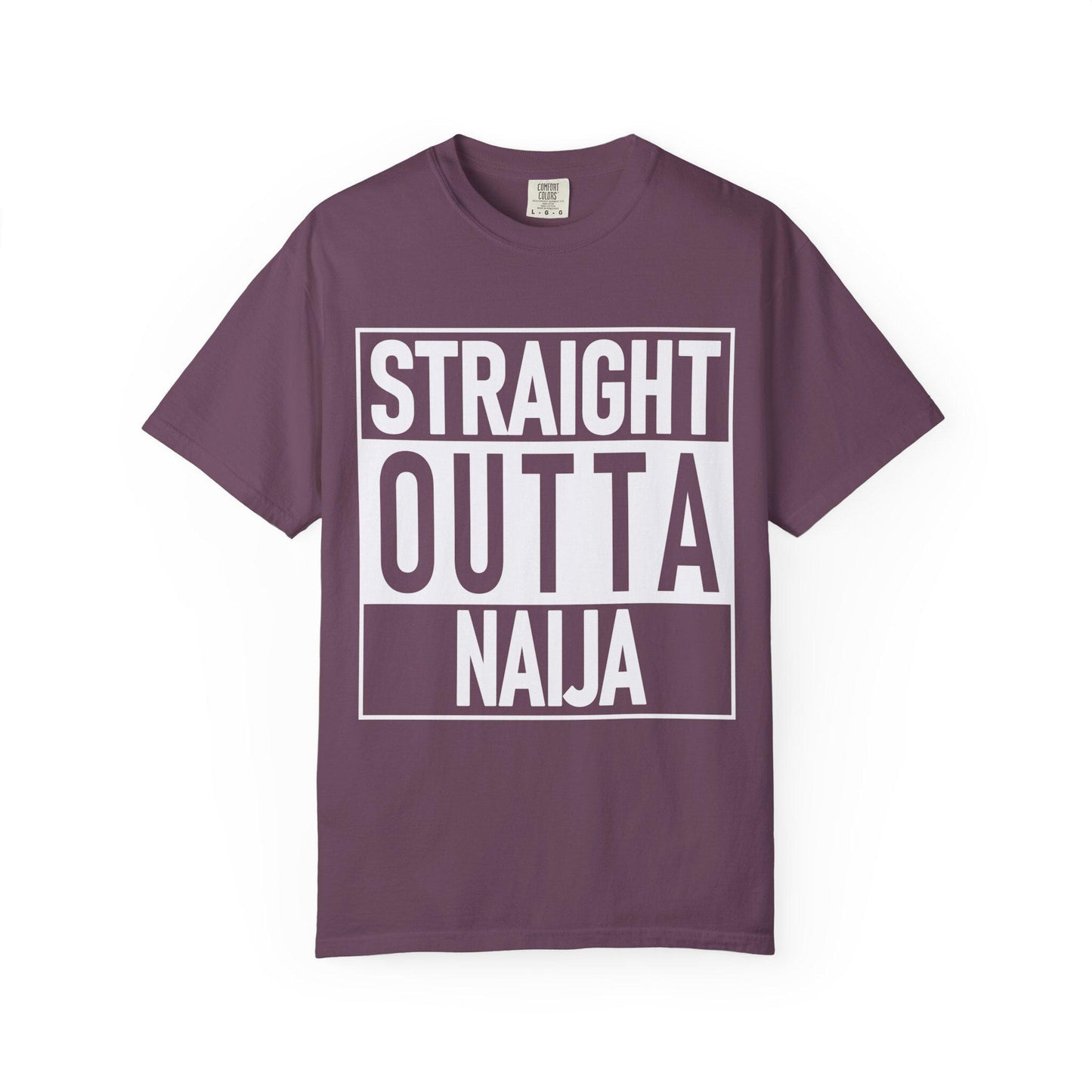 Straight Outta Naija T-shirt | Comfort Colors 1717 | Slang Thread