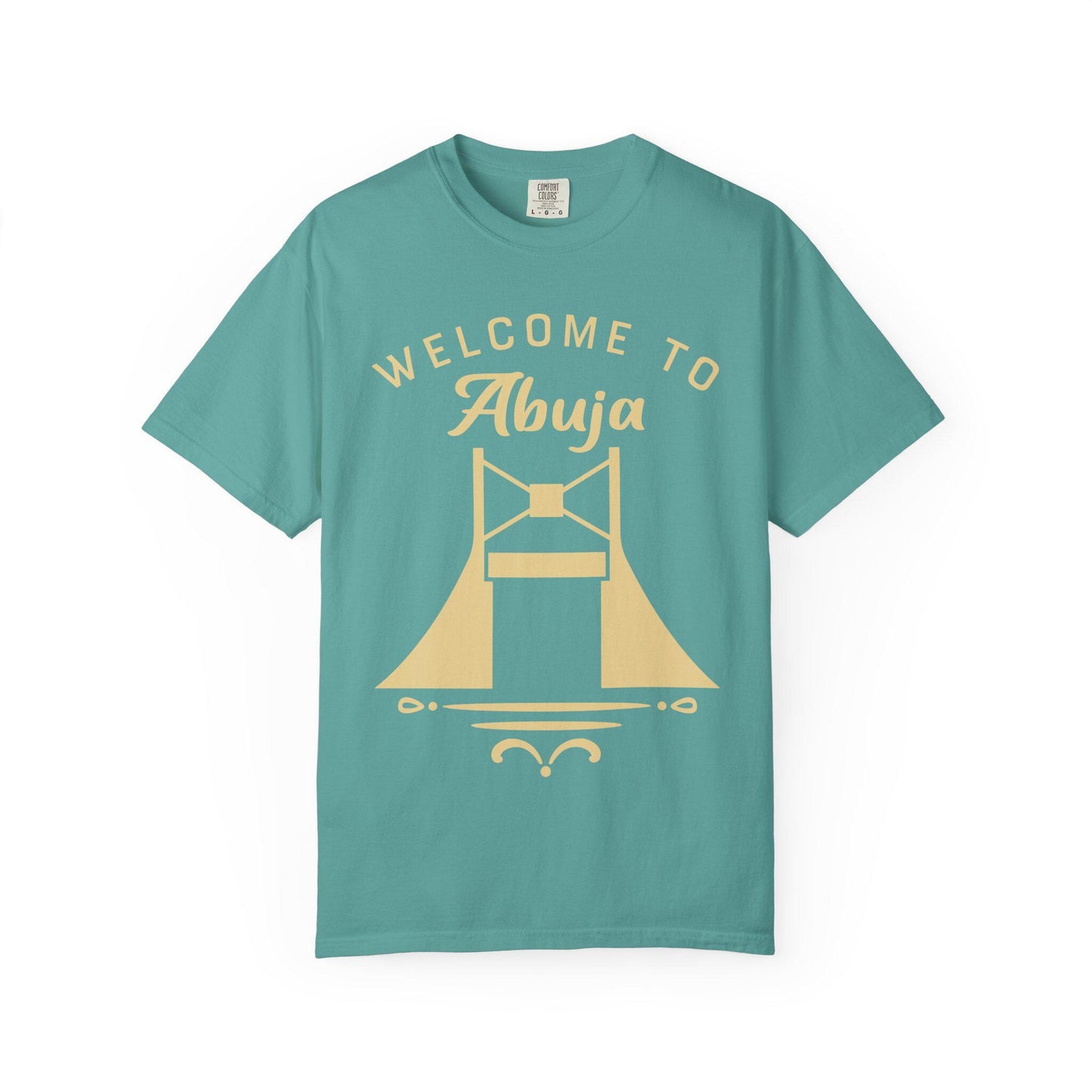 Welcome to Abuja T-shirt | Comfort Colors 1717 | Slang Thread