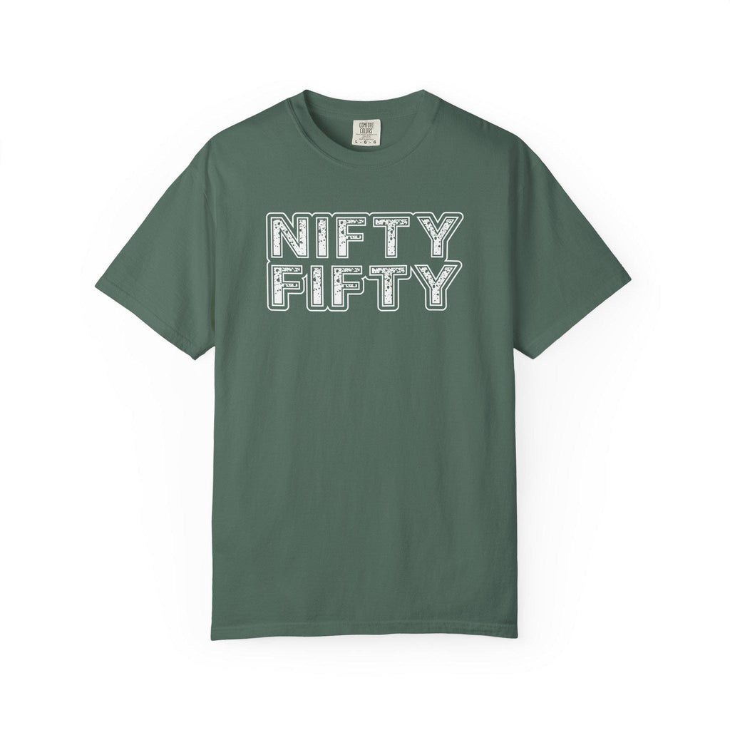 Nifty Fifty T-Shirt | Retro Block Letter Tee