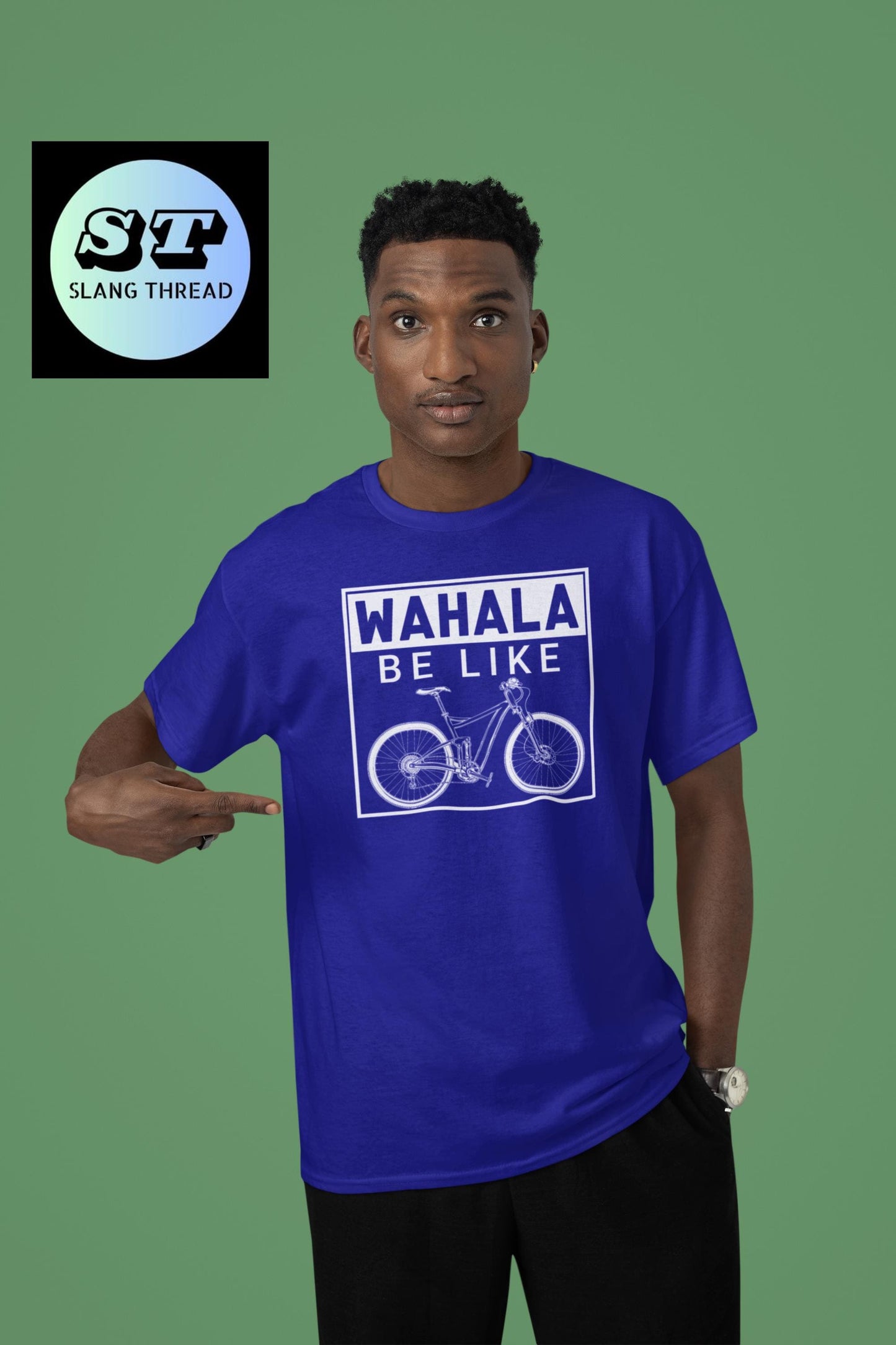 Wahala Be Like Bicycle T-shirt | Comfort Colors 1717 | Slang Thread