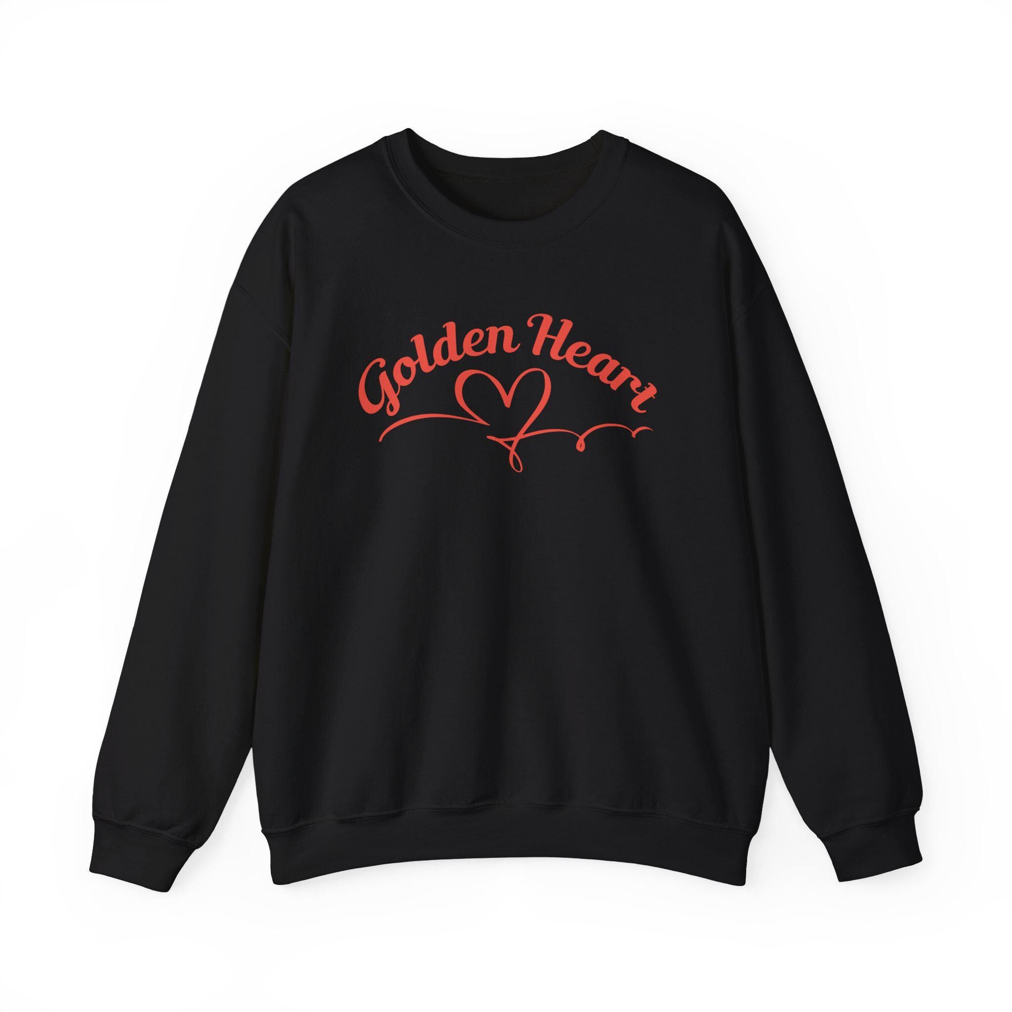 Golden Heart Crewneck sweatshirt | gold heart graphic