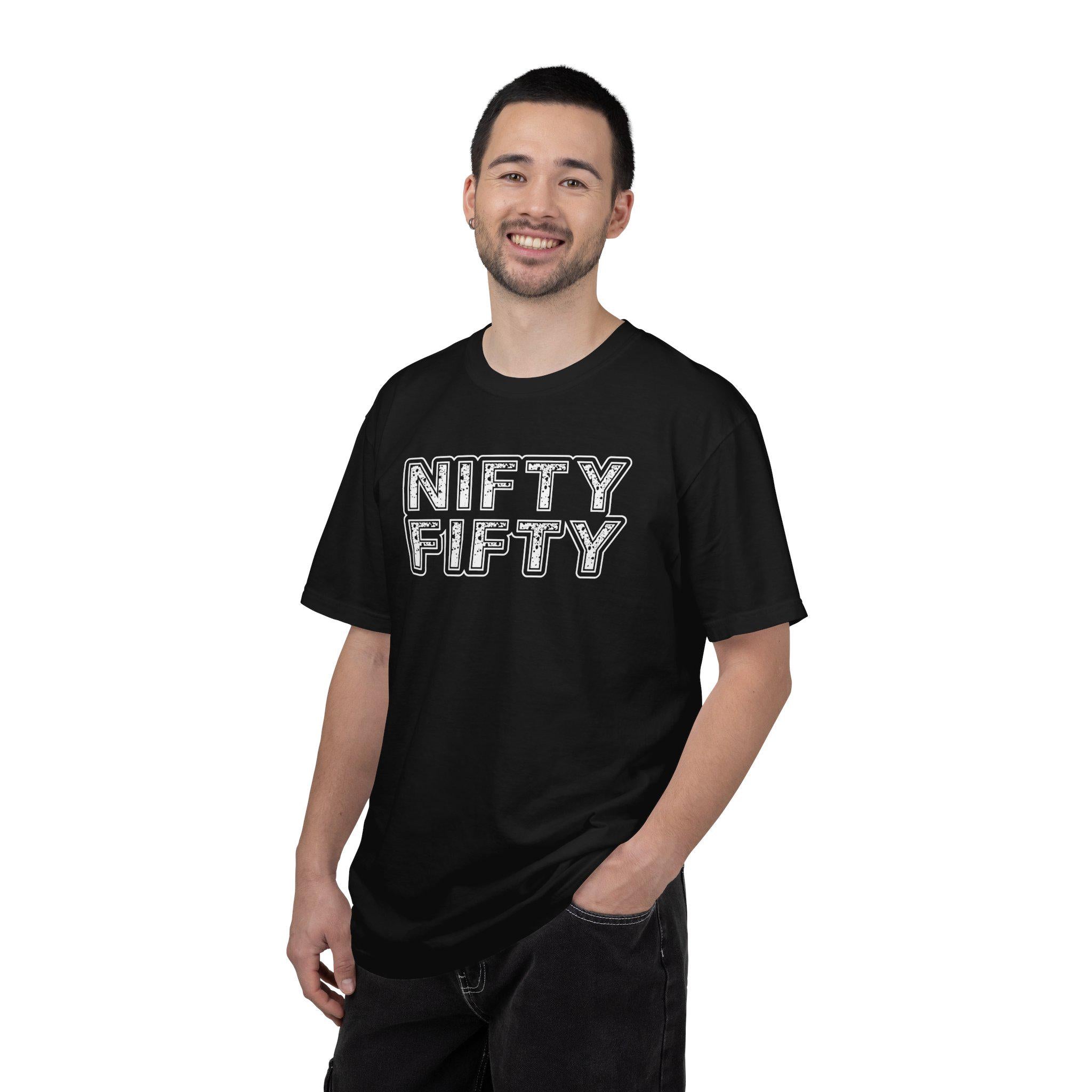 Nifty Fifty T-Shirt | Retro Block Letter Tee