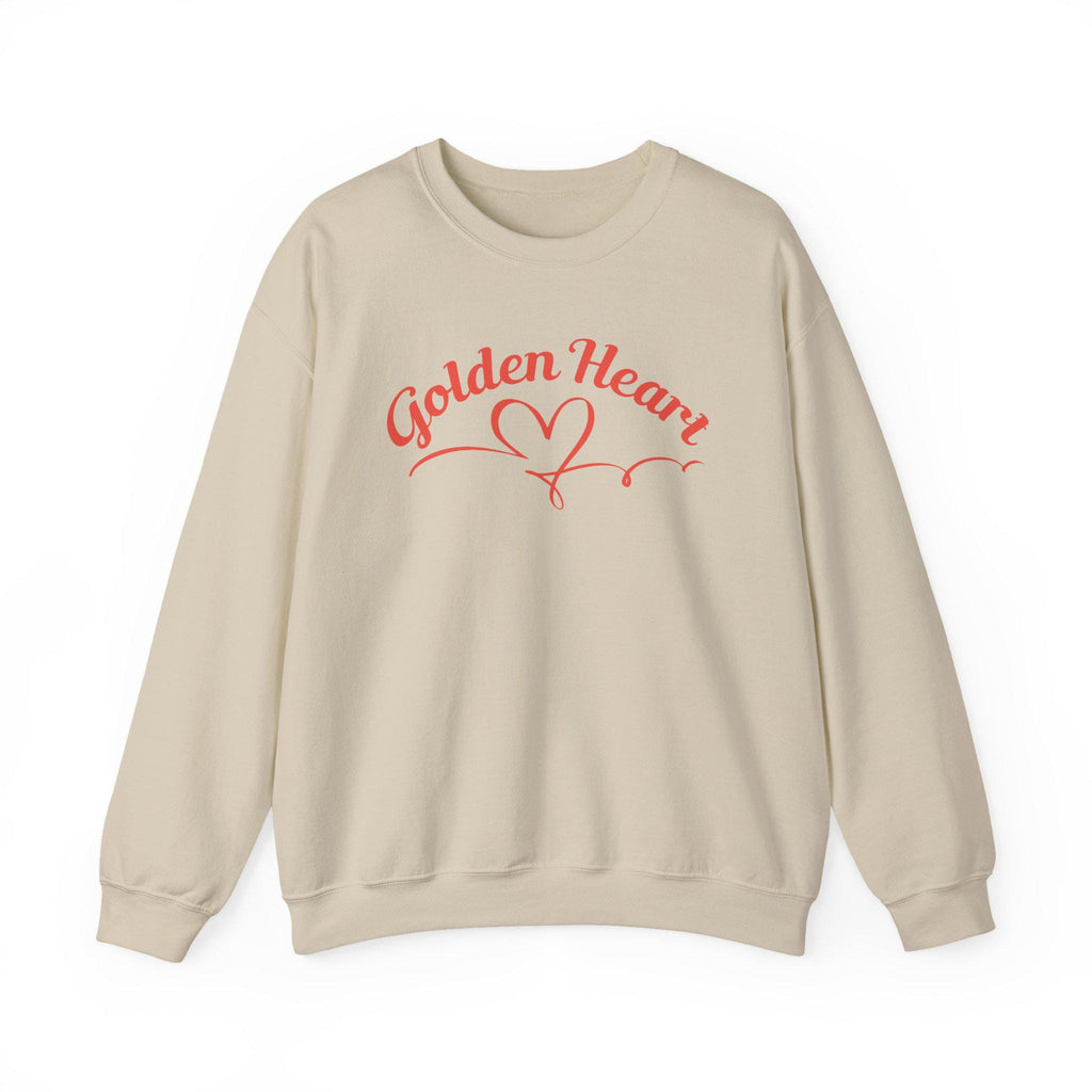 Golden Heart Crewneck sweatshirt | gold heart graphic