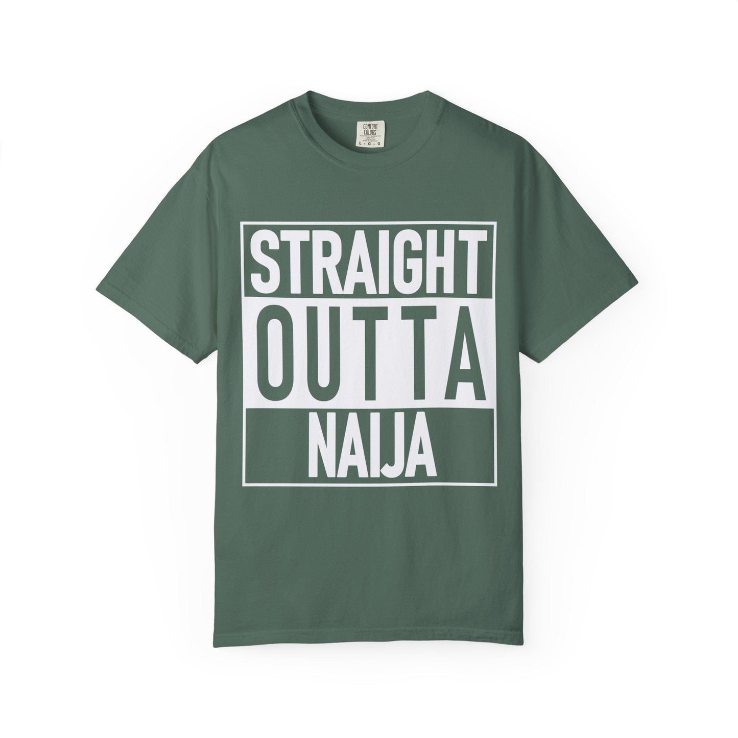 Straight Outta Naija T-shirt | Comfort Colors 1717 | Slang Thread
