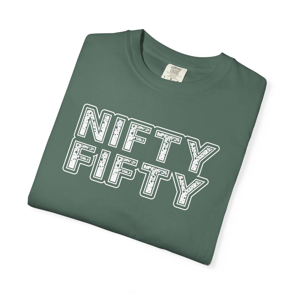Nifty Fifty T-Shirt | Retro Block Letter Tee