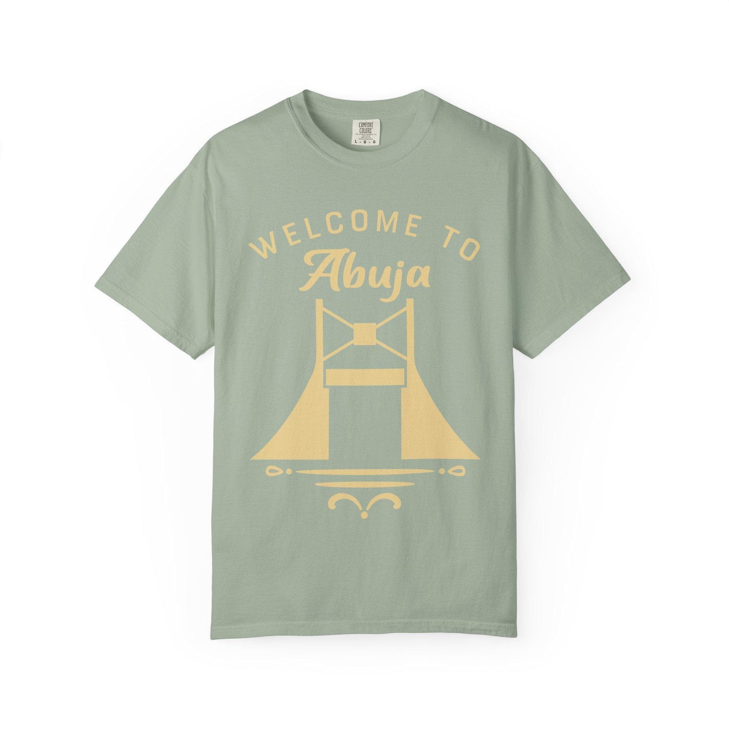 Welcome to Abuja T-shirt | Comfort Colors 1717 | Slang Thread
