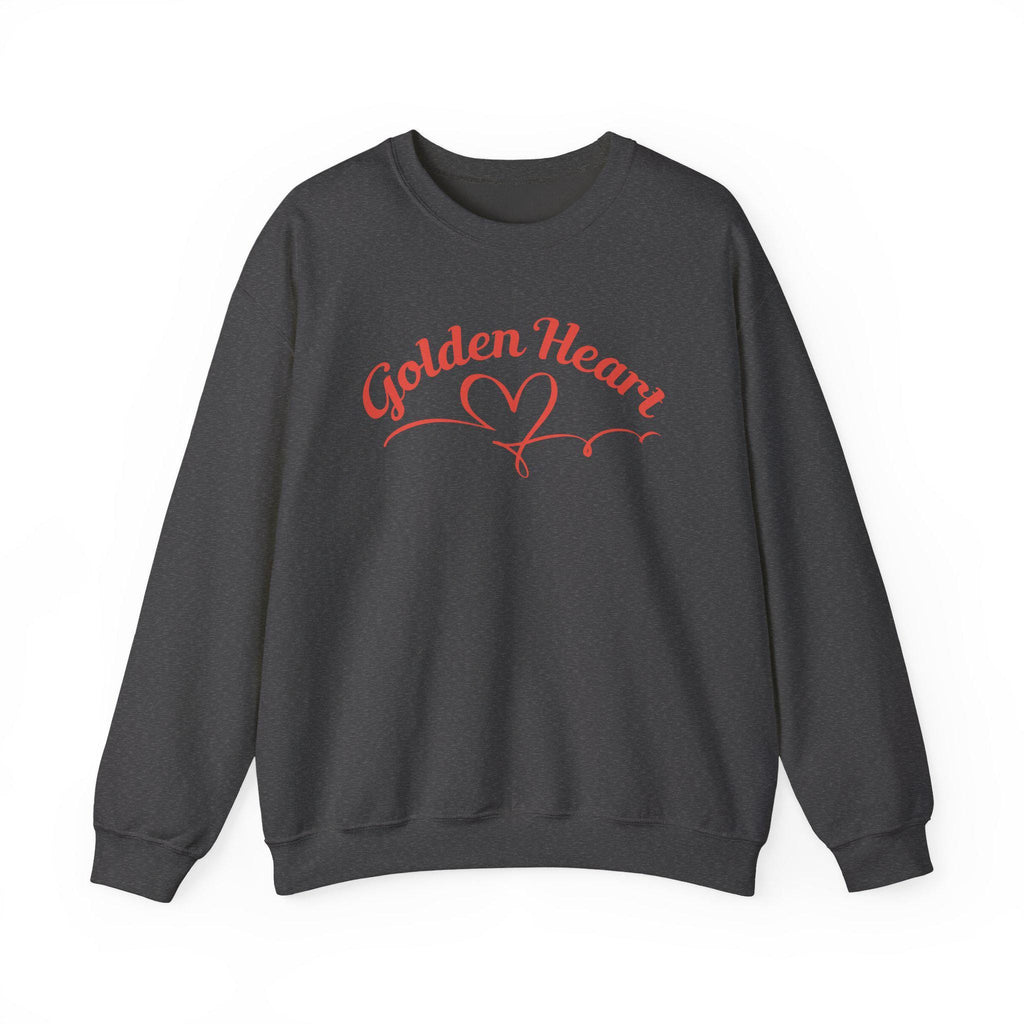 Golden Heart Crewneck sweatshirt | gold heart graphic
